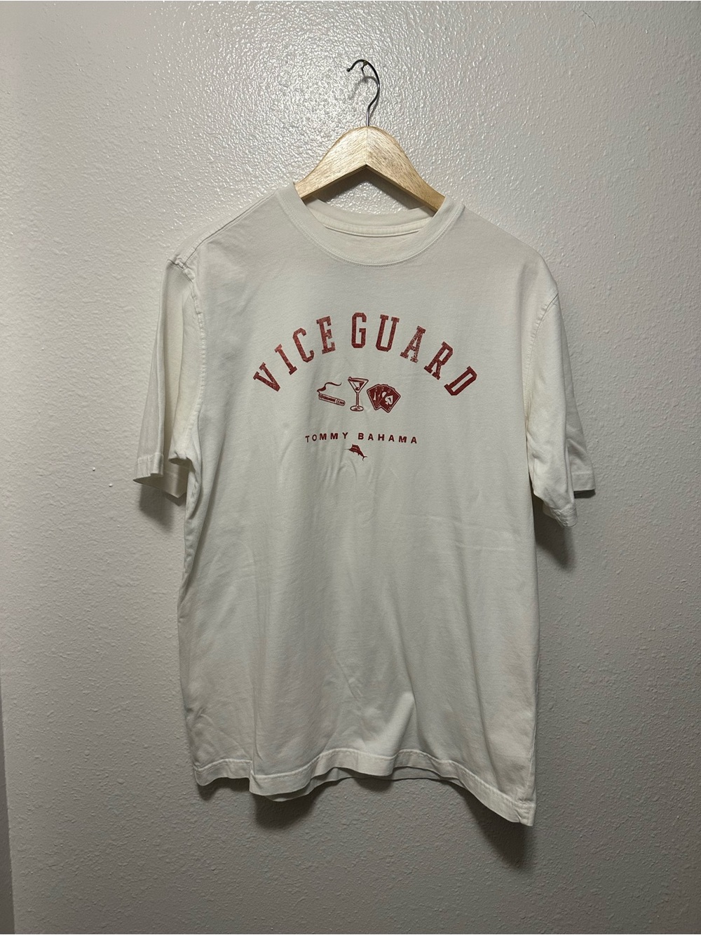 White Tommy Bahama Men’s Vice Guard Short-Sleeve T-Shirt